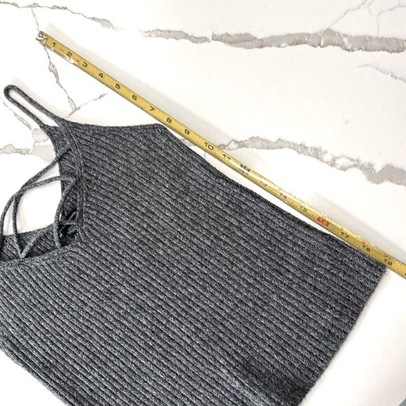 American Eagle | Women’s Grey Ribbed Knit Sweater Tank Size M - Picture 12 of 12